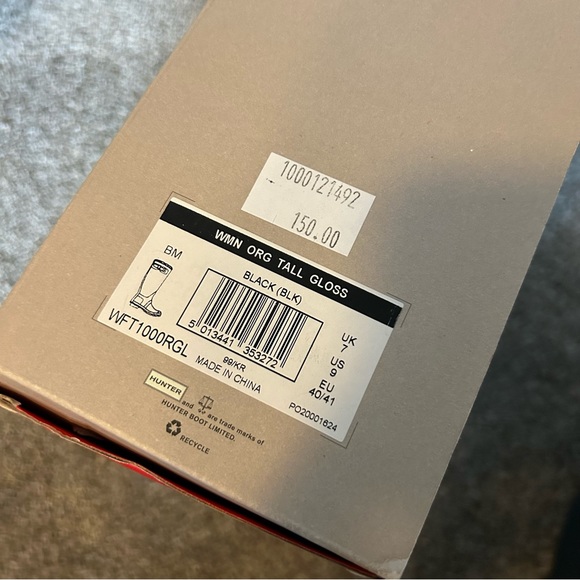 Hunter Tall Black Glossy Boots - Picture 6 of 16